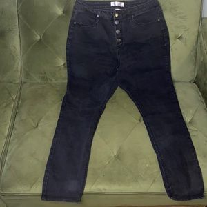 Black high waisted skinny jeans